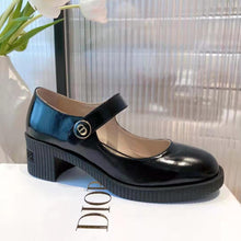 Load image into Gallery viewer, Dior Women Shoes D-Doll Pump Black Shiny Calfskin CD Signature