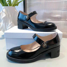 Load image into Gallery viewer, Dior Women Shoes D-Doll Pump Black Shiny Calfskin CD Signature
