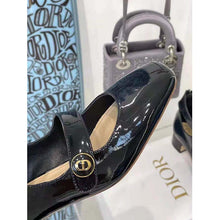 Load image into Gallery viewer, Dior Women Shoes D-Doll Pump Black Shiny Laminated Calfskin