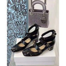 Load image into Gallery viewer, Dior Women Shoes D-Doll Pump Black Shiny Laminated Calfskin