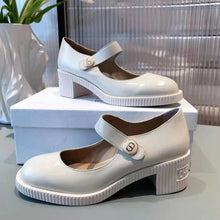Load image into Gallery viewer, Dior Women Shoes D-Doll Pump White Shiny Calfskin CD Signature
