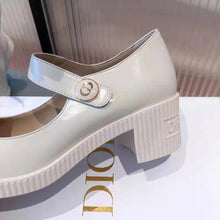 Load image into Gallery viewer, Dior Women Shoes D-Doll Pump White Shiny Calfskin CD Signature