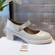Load image into Gallery viewer, Dior Women Shoes D-Doll Pump White Shiny Calfskin CD Signature