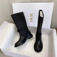 Load image into Gallery viewer, Dior Women Shoes D-Major Boot Black Technical Fabric and Calfskin