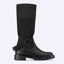 Load image into Gallery viewer, Dior Women Shoes D-Major Boot Black Technical Fabric and Calfskin