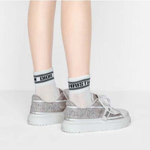 Load image into Gallery viewer, Dior Women Shoes Dior-ID Sneaker Gray Reflective Technical Fabric