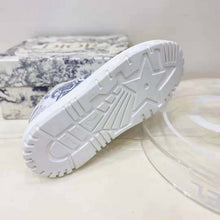 Load image into Gallery viewer, Dior Women Shoes Dior Addict Sneaker French Blue Toile De Jouy Technical Fabric