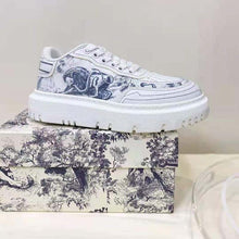 Load image into Gallery viewer, Dior Women Shoes Dior Addict Sneaker French Blue Toile De Jouy Technical Fabric