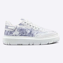 Load image into Gallery viewer, Dior Women Shoes Dior Addict Sneaker French Blue Toile De Jouy Technical Fabric