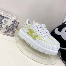 Load image into Gallery viewer, Dior Women Shoes Dior Addict Sneaker French Lime Toile De Jouy Technical Fabric