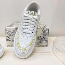Load image into Gallery viewer, Dior Women Shoes Dior Addict Sneaker French Lime Toile De Jouy Technical Fabric