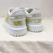 Load image into Gallery viewer, Dior Women Shoes Dior Addict Sneaker French Lime Toile De Jouy Technical Fabric