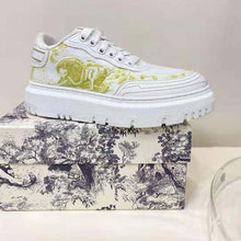 Load image into Gallery viewer, Dior Women Shoes Dior Addict Sneaker French Lime Toile De Jouy Technical Fabric