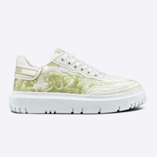 Load image into Gallery viewer, Dior Women Shoes Dior Addict Sneaker French Lime Toile De Jouy Technical Fabric