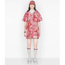 Load image into Gallery viewer, Dior Women Shoes Dior Addict Sneaker Raspberry Toile De Jouy Technical Fabric