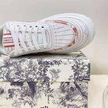 Load image into Gallery viewer, Dior Women Shoes Dior Addict Sneaker Raspberry Toile De Jouy Technical Fabric