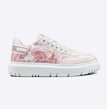 Load image into Gallery viewer, Dior Women Shoes Dior Addict Sneaker Raspberry Toile De Jouy Technical Fabric