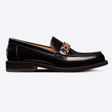 Load image into Gallery viewer, Dior Women Shoes Dior Code Loafer Black Brushed Calfskin