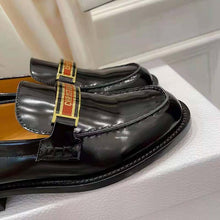 Load image into Gallery viewer, Dior Women Shoes Dior Code Loafer Black Brushed Calfskin