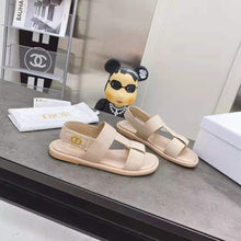Load image into Gallery viewer, Dior Women Shoes Dior Ocean Sandal Rose Des Vents Lambskin CD Signature