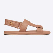 Load image into Gallery viewer, Dior Women Shoes Dior Ocean Sandal Rose Des Vents Lambskin CD Signature