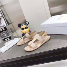 Load image into Gallery viewer, Dior Women Shoes Dior Ocean Sandal Rose Des Vents Lambskin CD Signature