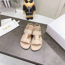 Load image into Gallery viewer, Dior Women Shoes Dior Ocean Sandal Rose Des Vents Lambskin CD Signature