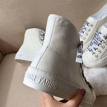 Load image into Gallery viewer, Dior Women Shoes High-Top Trainer in White Canvas-White