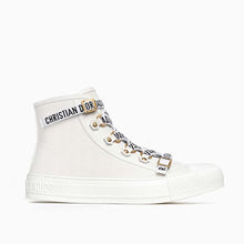 Load image into Gallery viewer, Dior Women Shoes High-Top Trainer in White Canvas-White