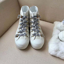 Load image into Gallery viewer, Dior Women Shoes High-Top Trainer in White Canvas-White