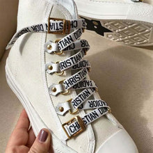 Load image into Gallery viewer, Dior Women Shoes High-Top Trainer in White Canvas-White