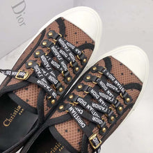 Load image into Gallery viewer, Dior Women Shoes Walkndior Plumetis Sneaker 5cm Heel-Brown