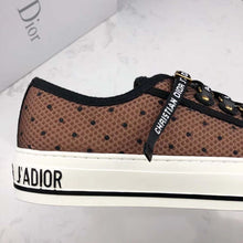 Load image into Gallery viewer, Dior Women Shoes Walkndior Plumetis Sneaker 5cm Heel-Brown
