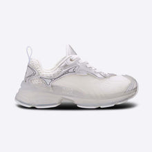 Load image into Gallery viewer, Dior Women Vibe Sneaker White Mesh and Silver-Tone Leather