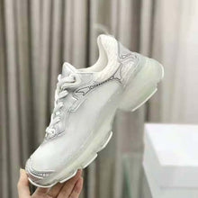 Load image into Gallery viewer, Dior Women Vibe Sneaker White Mesh and Silver-Tone Leather