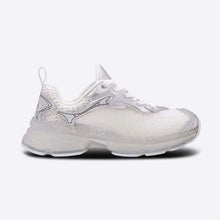Load image into Gallery viewer, Dior Women Vibe Sneaker White Mesh and Silver-Tone Leather
