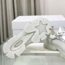 Load image into Gallery viewer, Dior Women Vibe Sneaker White Mesh and Silver-Tone Leather