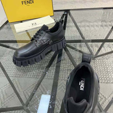 Load image into Gallery viewer, Fendi Men Force Black Leather Lace-Ups