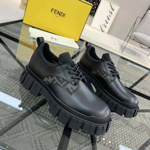 Load image into Gallery viewer, Fendi Men Force Black Leather Lace-Ups