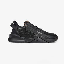 Load image into Gallery viewer, Fendi Men Sneakers Black Caiman Low-Tops