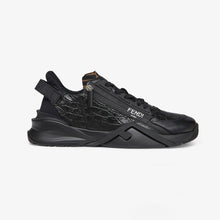 Load image into Gallery viewer, Fendi Men Sneakers Black Caiman Low-Tops