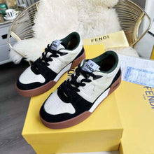Load image into Gallery viewer, Fendi Unisex Match Low Tops in Black Suede