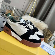 Load image into Gallery viewer, Fendi Unisex Match Low Tops in Black Suede