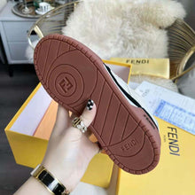 Load image into Gallery viewer, Fendi Unisex Match Low Tops in Black Suede