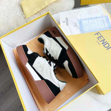 Load image into Gallery viewer, Fendi Unisex Match Low Tops in Black Suede
