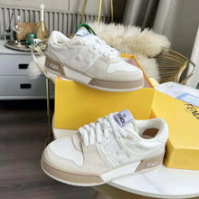Load image into Gallery viewer, Fendi Unisex Match White Suede Low Tops