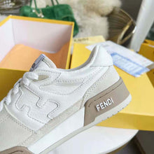 Load image into Gallery viewer, Fendi Unisex Match White Suede Low Tops