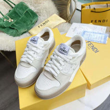 Load image into Gallery viewer, Fendi Unisex Match White Suede Low Tops