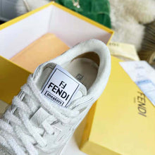 Load image into Gallery viewer, Fendi Unisex Match White Suede Low Tops