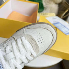 Load image into Gallery viewer, Fendi Unisex Match White Suede Low Tops